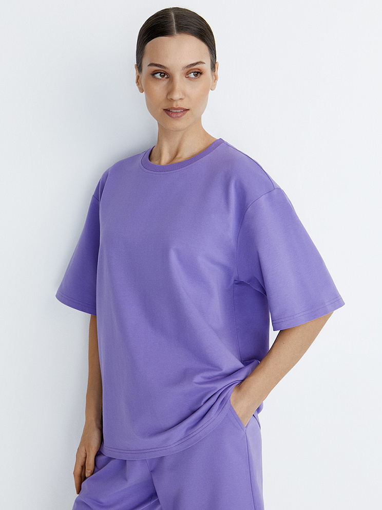 OmD 1453С Футболка женская OVERSIZE, CO+EL, OMSA