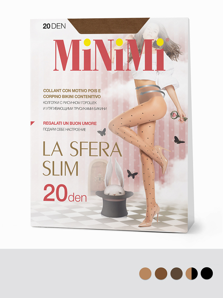LA SFERA SLIM 20 (колготки в средний горошек), MINIMI