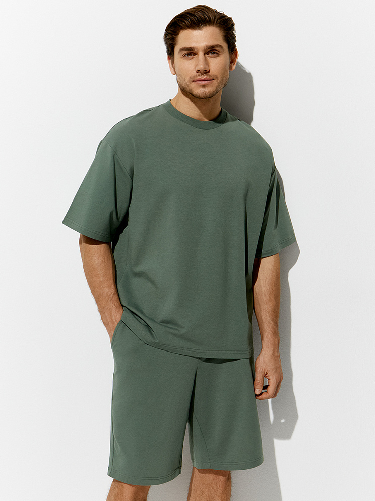 OmU 1453С Футболка мужская OVERSIZE, CO+EL, OMSA