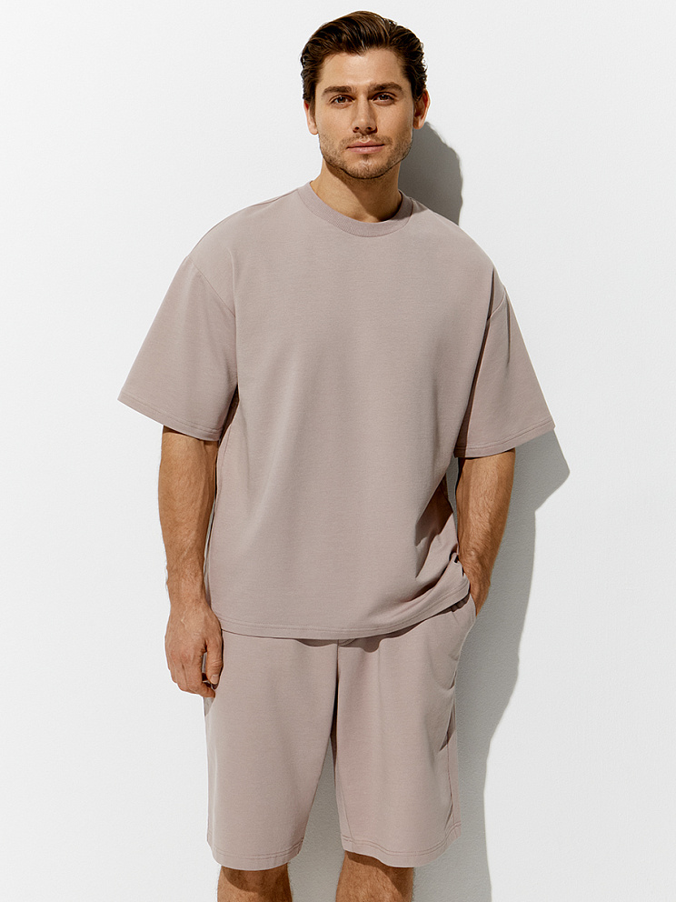 OmU 1453С Футболка мужская OVERSIZE, CO+EL, OMSA